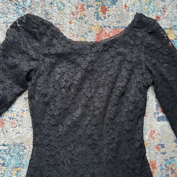 Laundry black lace dress size 0 - Picture 2 of 5